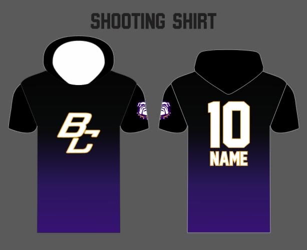 Hooded long/short sleeve or Crew Neck shooting shirt